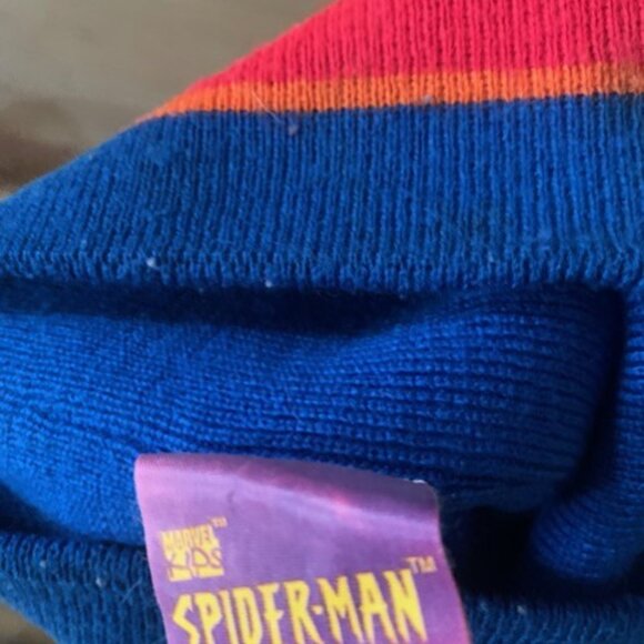 Spiderman Marvel Kids Boys Beanie Skull Cap Winter Hat Vintage 2001 - Picture 3 of 4
